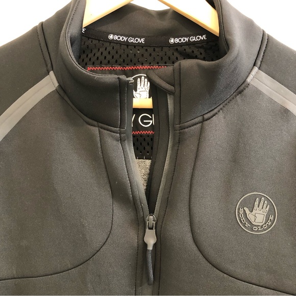 Body Glove 4 Pocket Zippered Fully Lined Wetsuit Style Jacket Black Size Medium. - Picture 13 of 16